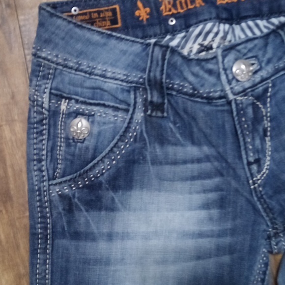 Rock Revival NWT Women's 26 Wide Leg Elizabeth Flap Pockets - Picture 4 of 13